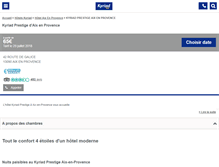 Tablet Screenshot of kyriad-prestige-aix-en-provence.fr